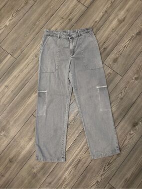 Young Fabulous & Broke Light Gray Wide Leg Pants Size Medium